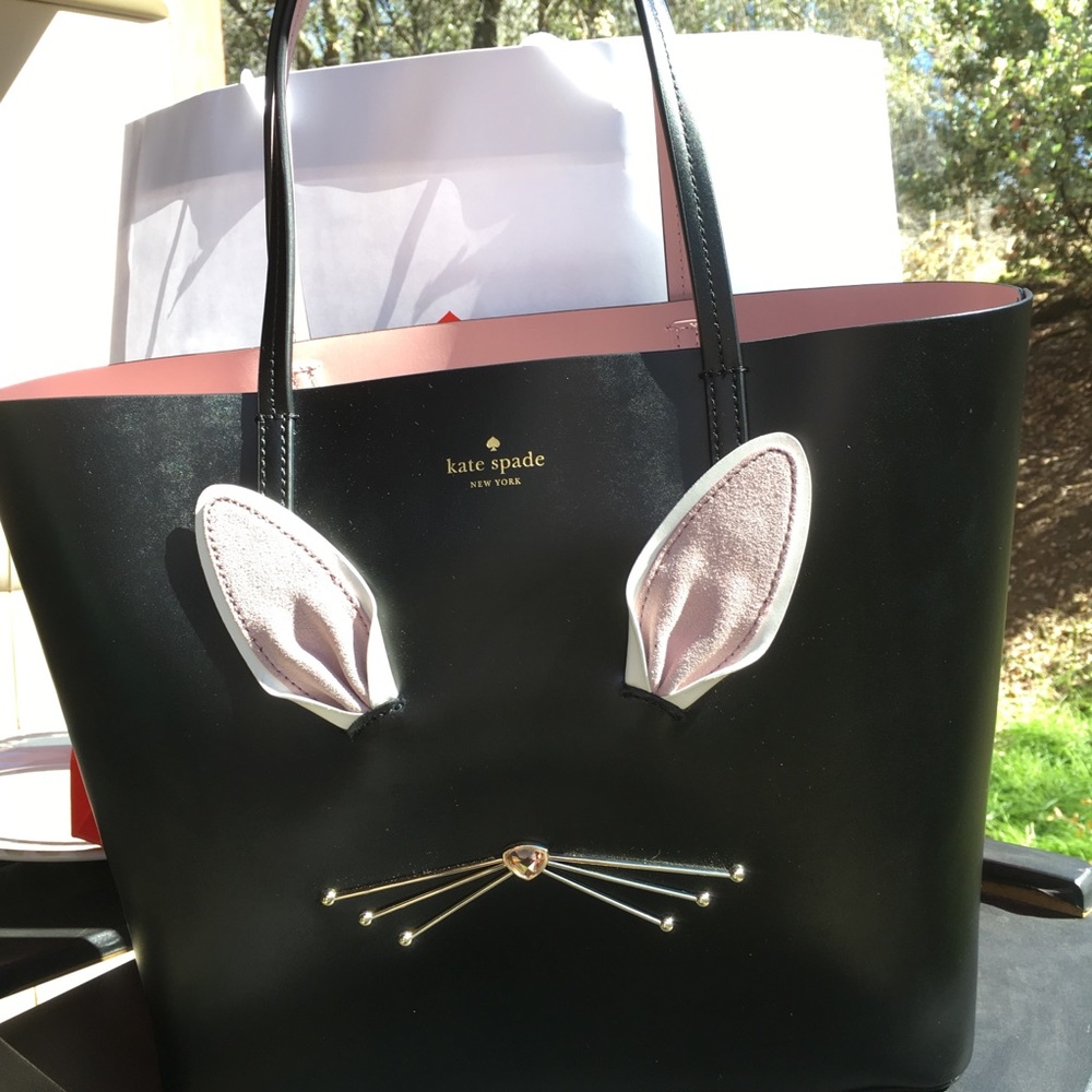 ❤️SOLD ❤️ Kate spade ♠️ bunny 🐰 tote 💕 - Picture 1 of 8